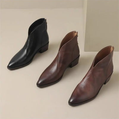 BOTINES CHARLINE CON CREMALLERA TRASERA