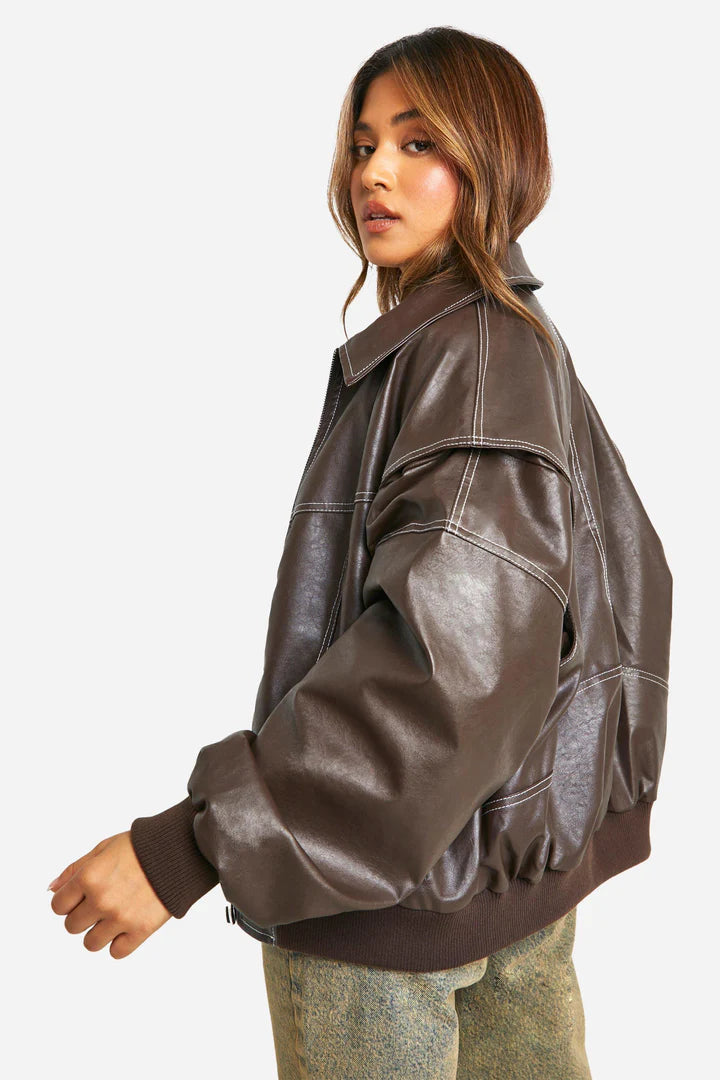BOMBER DE CUERO