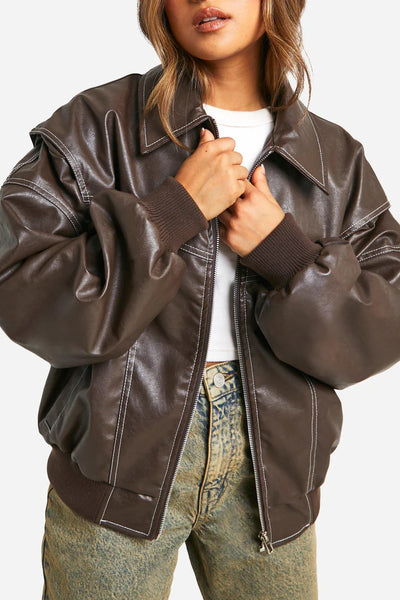BOMBER DE CUERO