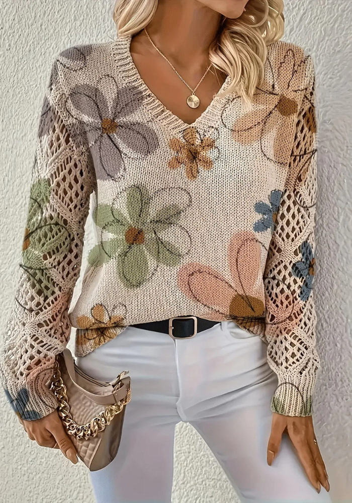 Jersey de punto en V