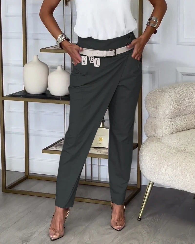 PANTALON ASIMETRICO ELEGANTE
