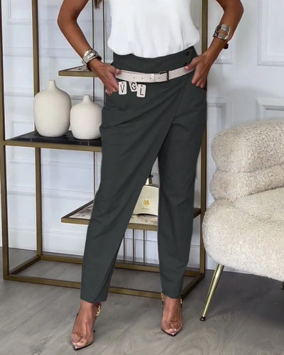 PANTALON ASIMETRICO ELEGANTE