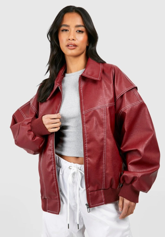BOMBER DE CUERO