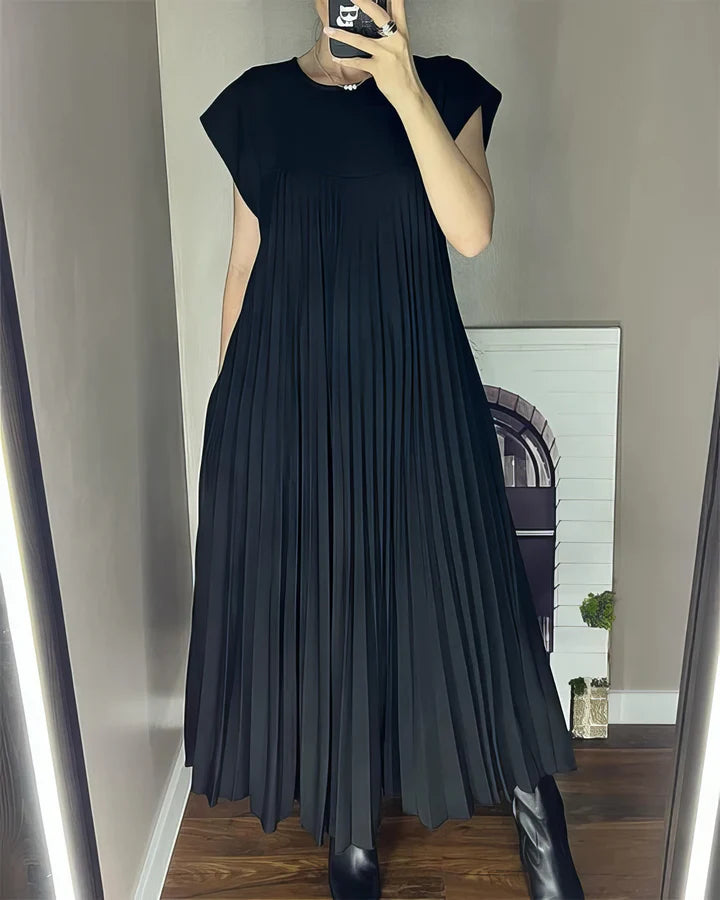 VESTIDO PLISADO - SENCILLO SIN MANGAS