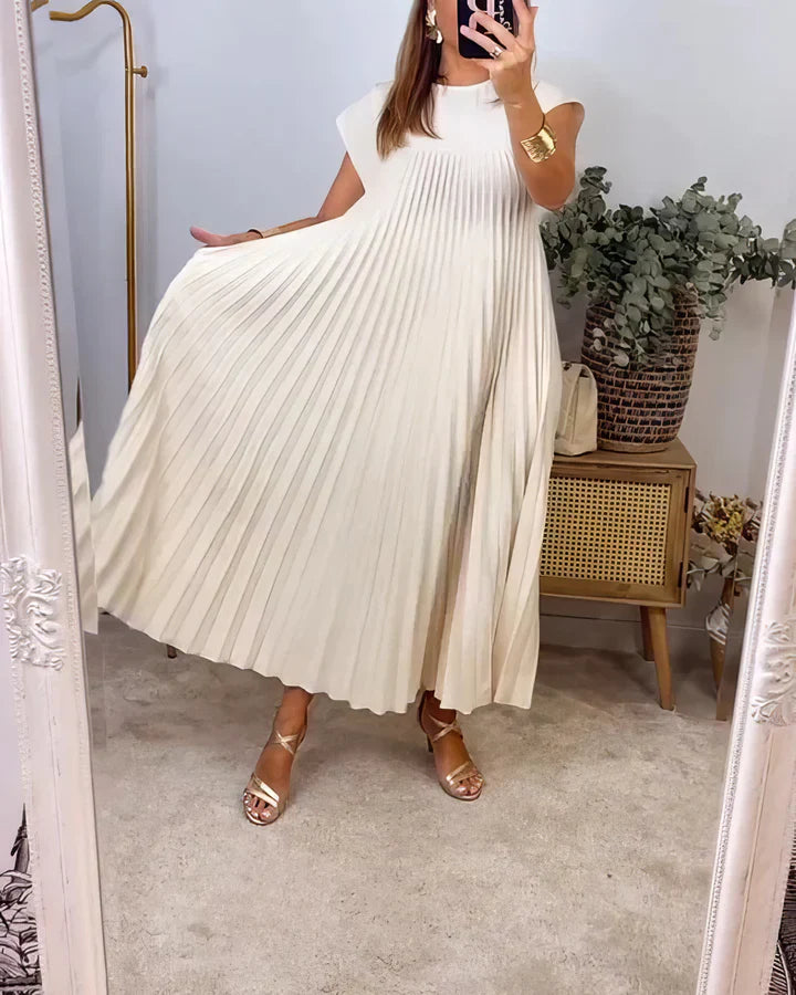 VESTIDO PLISADO - SENCILLO SIN MANGAS