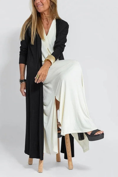 VESTIDO LARGO ELEGANTE + CARDIGAN DE REGALO
