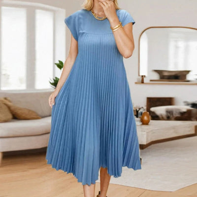 VESTIDO PLISADO - SENCILLO SIN MANGAS