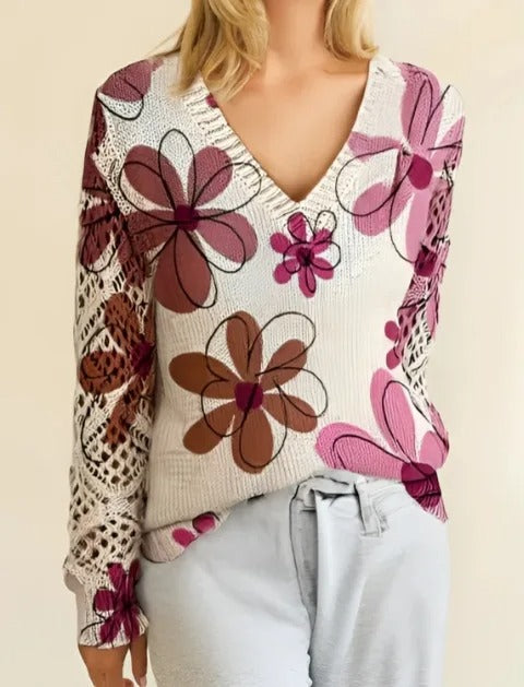 Jersey de punto en V