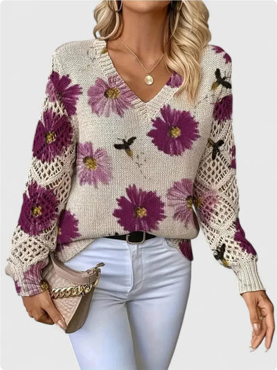 Jersey de punto en V
