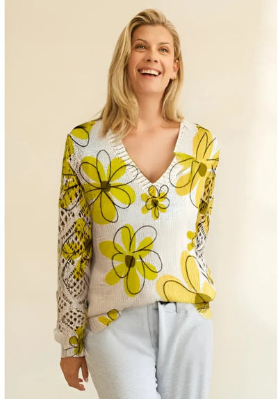 Jersey de punto en V