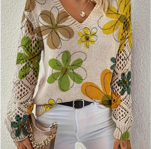 Jersey de punto en V