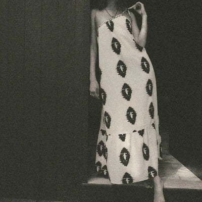 VESTIDO CON ESTAMPADO ÉTNICO