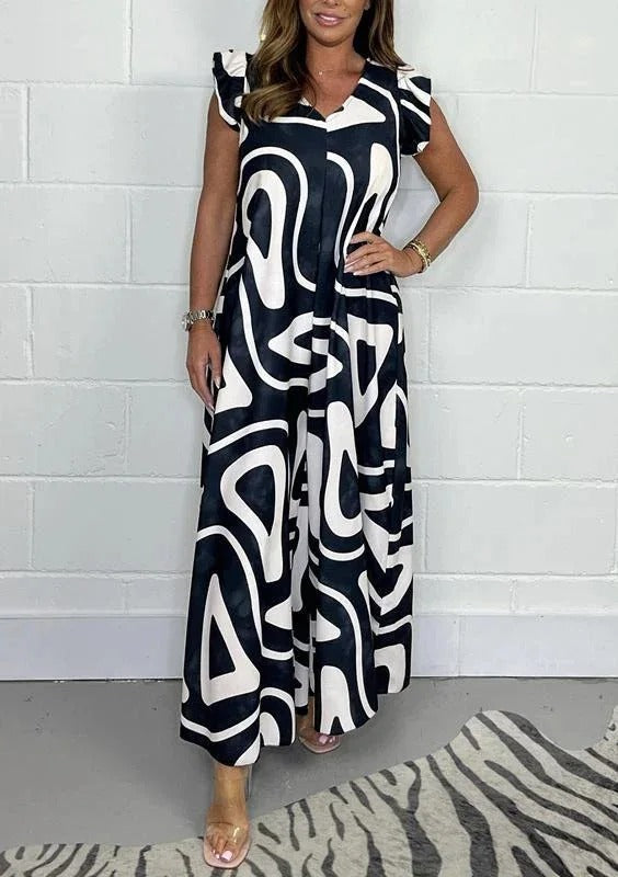 VESTIDO TIPO MONO GEOMETRICO