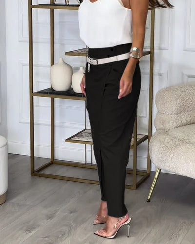 PANTALON ASIMETRICO ELEGANTE