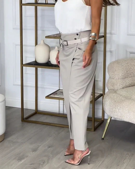 PANTALON ASIMETRICO ELEGANTE