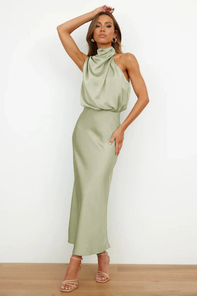 VESTIDO CUELLO HALTER